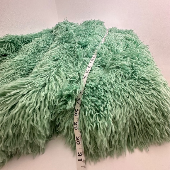 Free People Stargazer Fur Jacket in Mountain Green size Small EUC - Picture 10 of 12